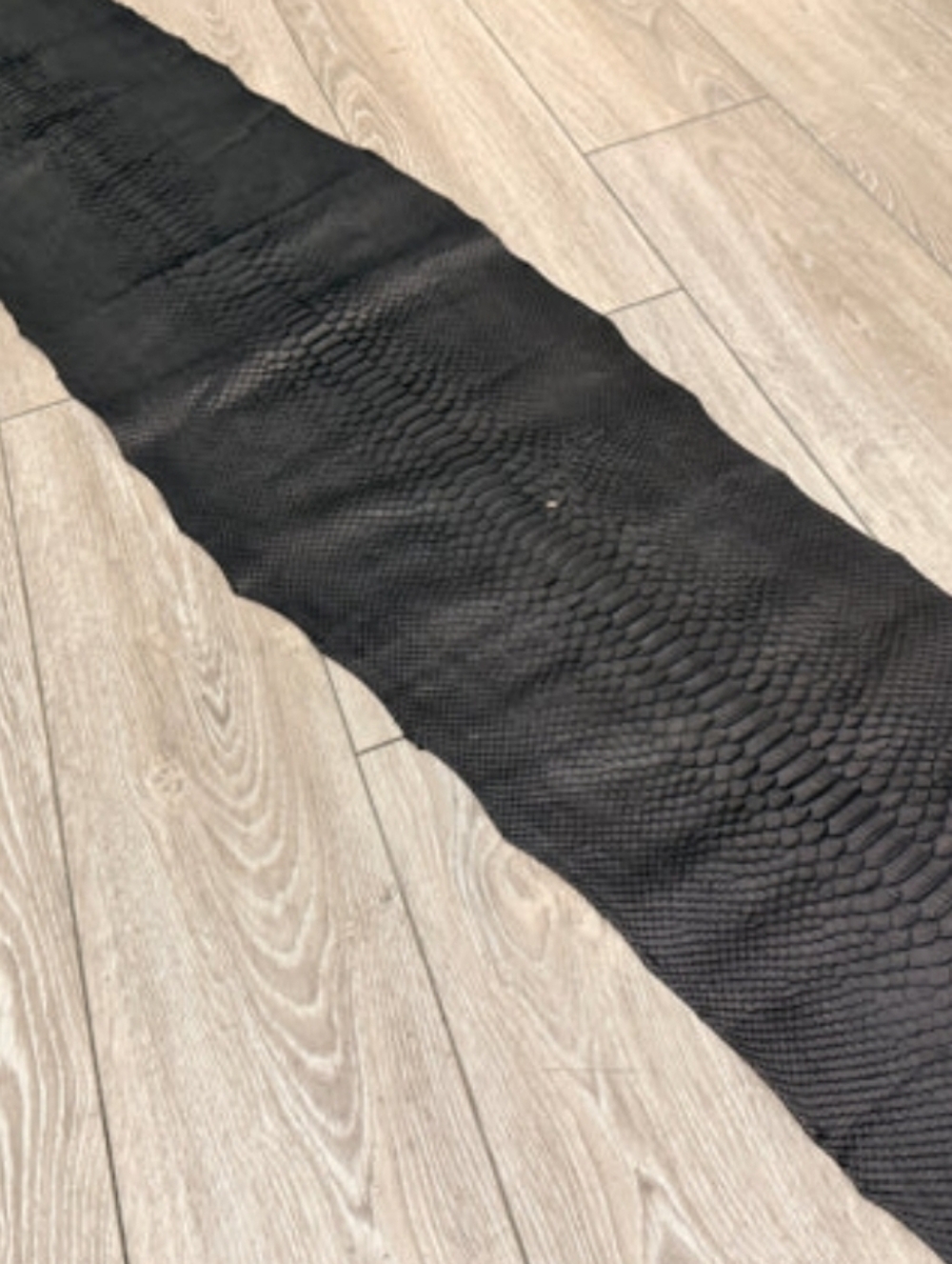"Muted Satin Black" Custom Python Belt 40.5" Long × 1.75" Wide